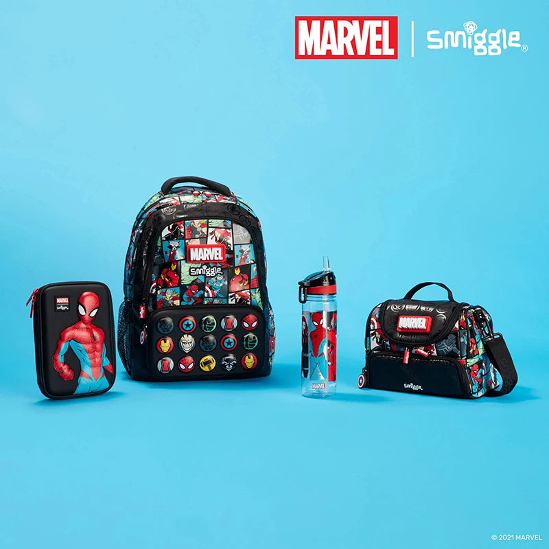 Smiggle Spider-Man School Bag Met Lunch Set Voor Kinderen