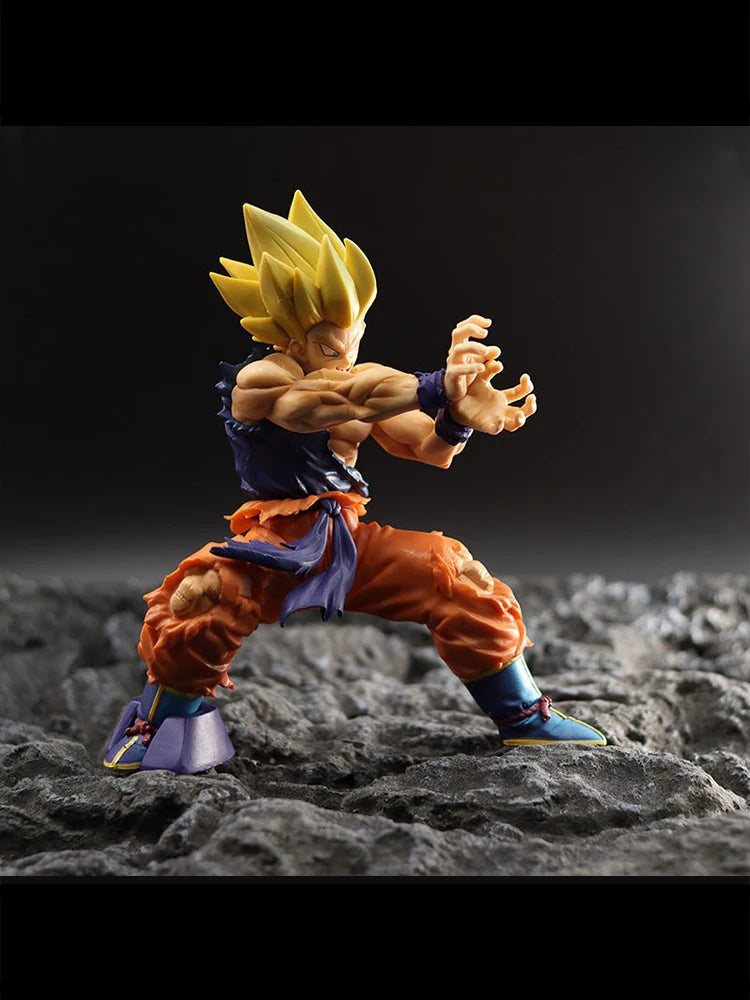 Dragon Ball Z Son Goku Anime Figurine – Gedetailleerde Strijdbeschadiging Statue