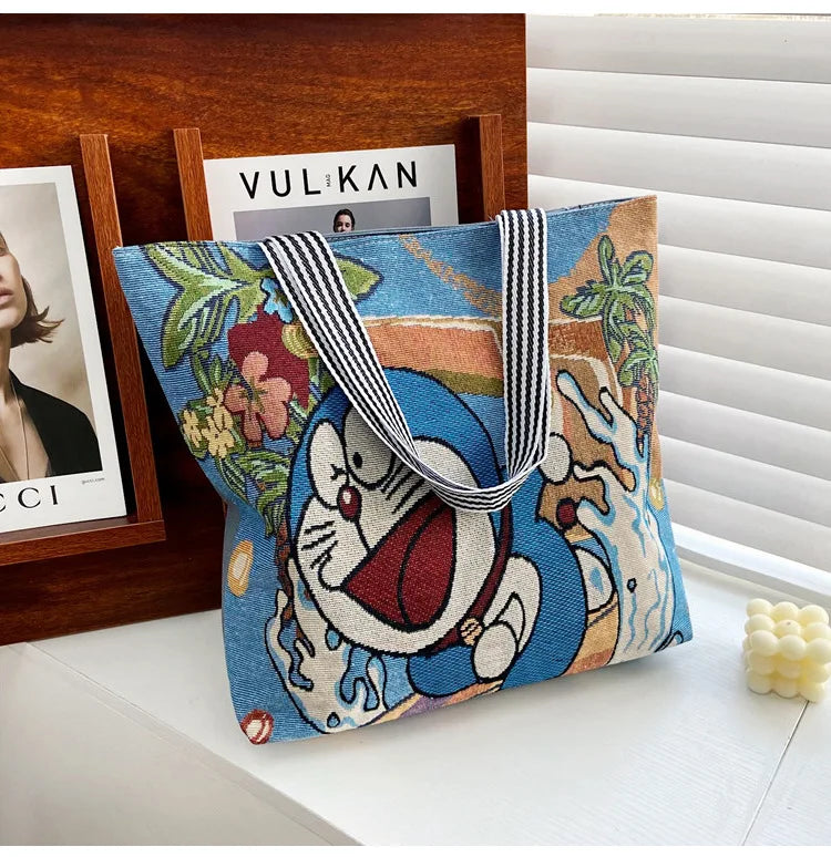 Disney Retro Canvas Schoudertas Lilo & Stitch, Winnie the Pooh – Ruime Capaciteit