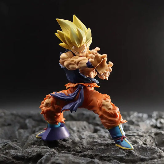 Dragon Ball Z Son Goku Anime Figurine – Gedetailleerde Strijdbeschadiging Statue