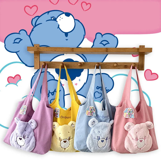 Schoudertas Canvas Carebears Met Grote Inhoud En Schattig Design
