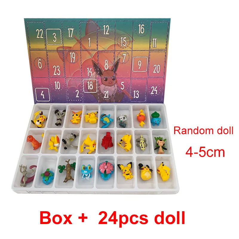 Pokemon Adventskalender Met Eevee En Pikachu 24 Figuren Geschenk