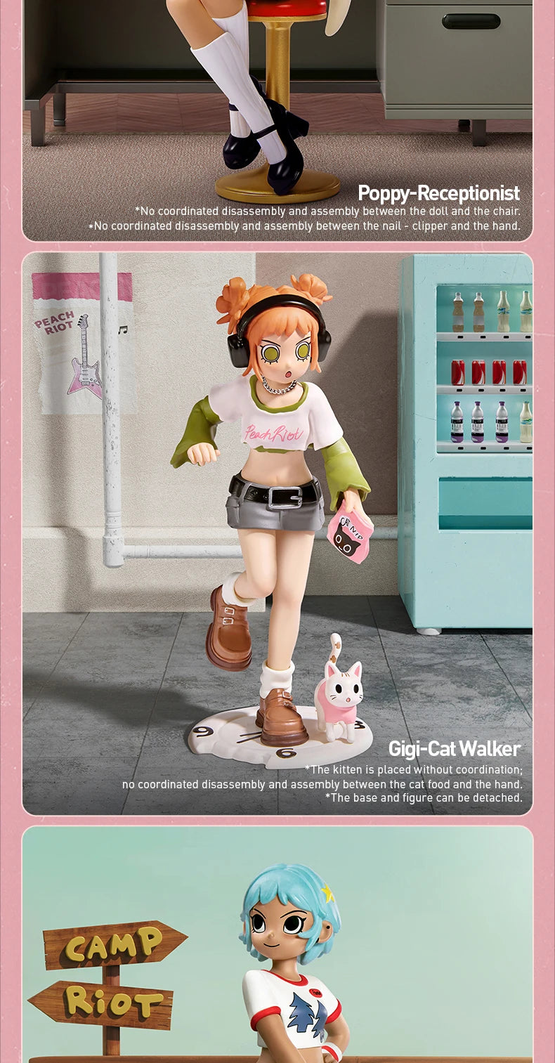 Officiële POP MART Peach Riot Rush Hour Series Figuren – Mysterie Box Vol Verrassingen
