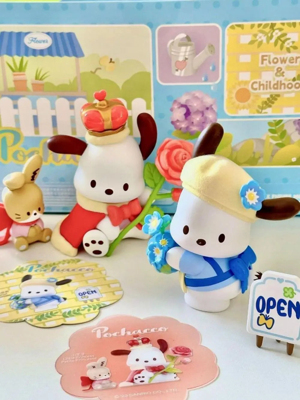 MINISO Kawaii Pochacco Figuren – Schattige Decoratie Voor Meisjes