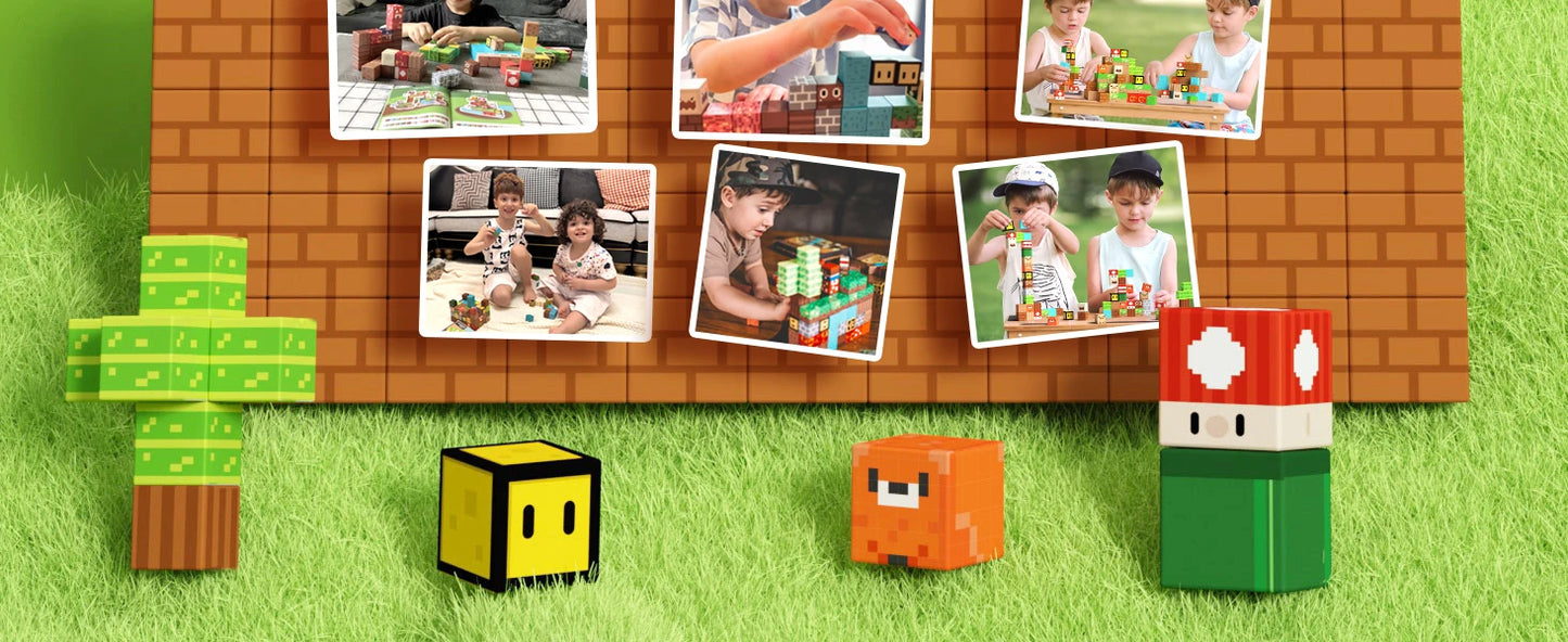 Magnetische Bouwblokken Super Mario STEM Speelgoed voor Kinderen