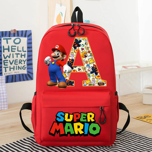 Schoolrugzak Super Mario Bro Cartoon Voor Kinderen Met Print