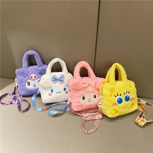 Kawaii Sanrio Pluchen Handtas Met Schattige Personages