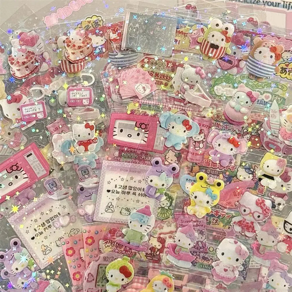 5 Stuks Hello Kitty Rilakkuma Sticker Set Voor Creatieve Projecten