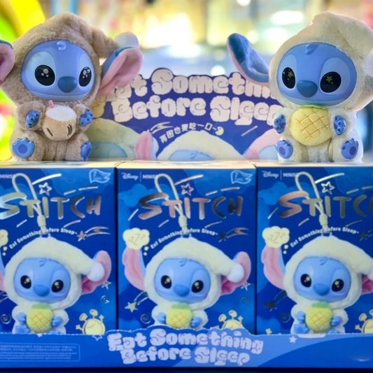 Hot Toys Stitch Eet Iets Voor Slapen Serie Blind Box – Schattige Pluche Vinyl Speelgoed