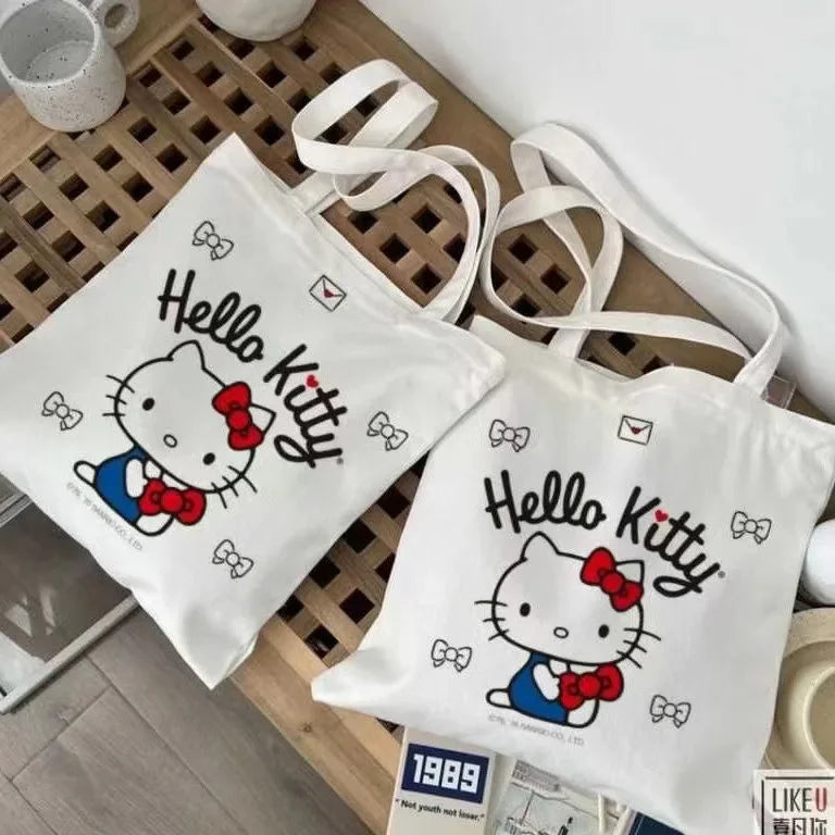 Canvas Tas Tote Hello Kitty – Grote Inhoud Duurzaam