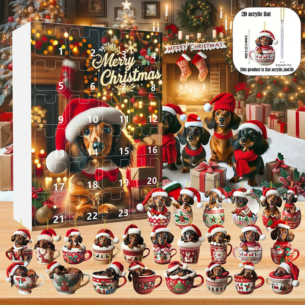 Schattige Teckel Adventskalender 2025