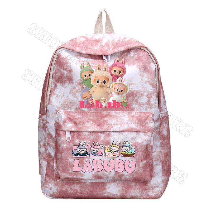 Kinderrugzak Met Schattige Labubu Cartoon Print Voor Schoolgebruik