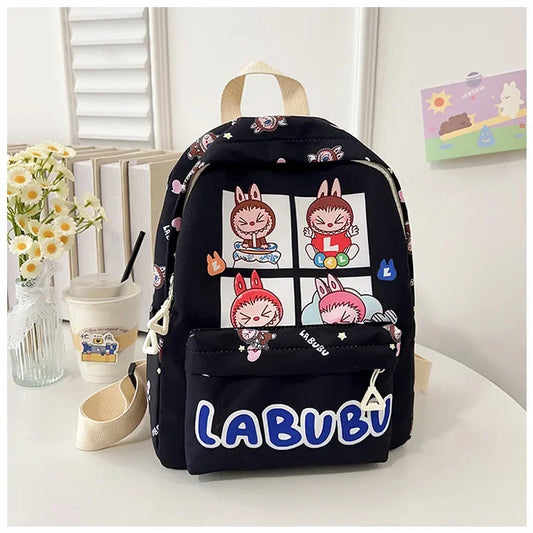 Ruime Rugzak Labubu Cartoon – voor jongens en meisjes