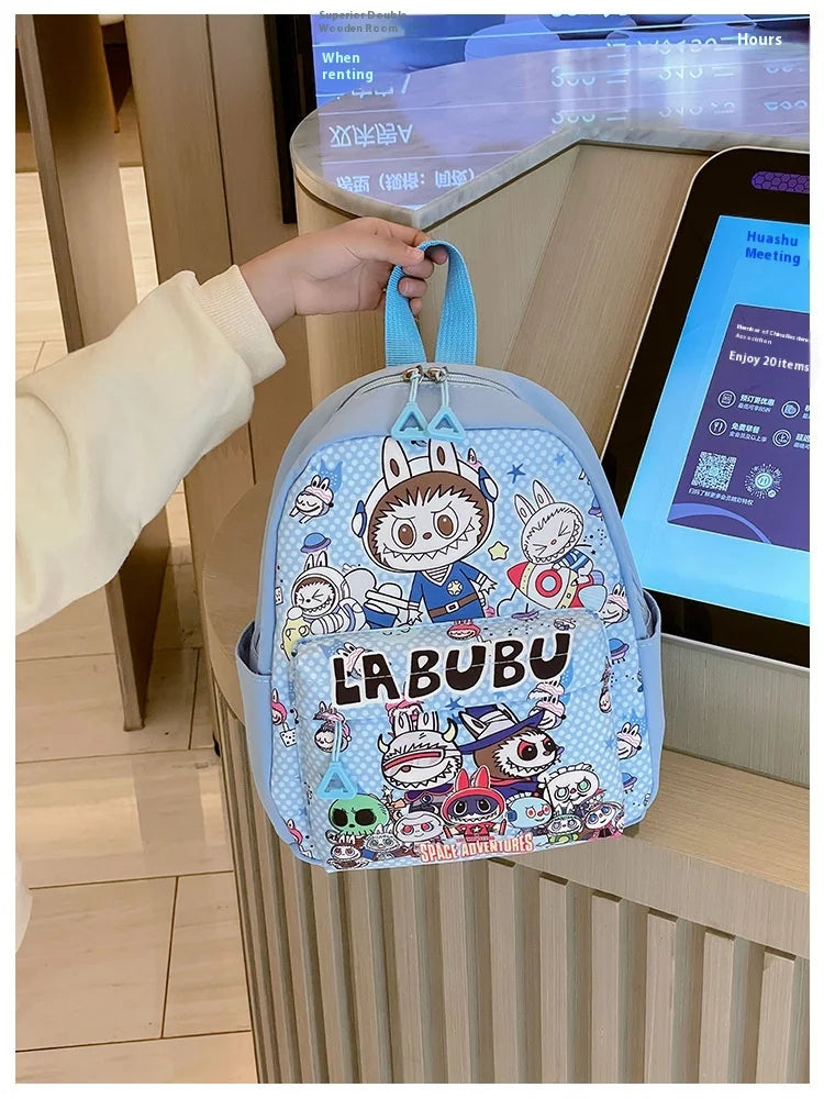 Kinderrugzak Met Schattige Cartoonprint Labubu En Grote Groot Capaciteit