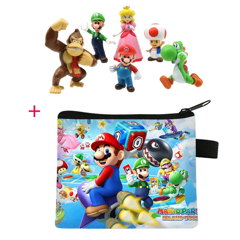 PVC Action Figures Super Mario Bros Set Met 6 Figuren Voor Kinderen