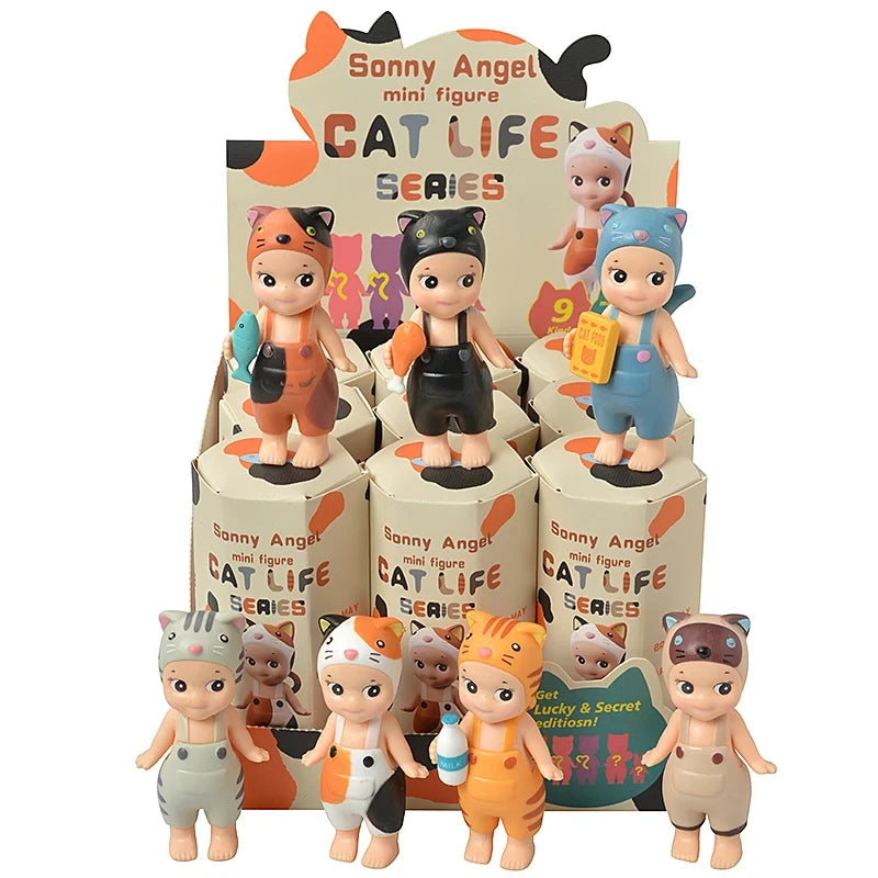Bandai Nieuwe Engel Fruit Dierenserie Blind Box Animefiguur – Schattige Hippie Pop Voor Kinderen