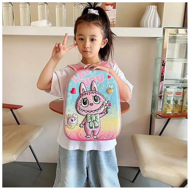 Kinderrugzak Labubu Met 3D Cartoonontwerp En Voor Schoolgebruik