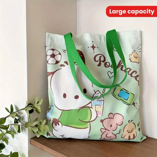 Sanrio Pochacco Cinnamoroll Canvas Tas – Grote Capaciteit