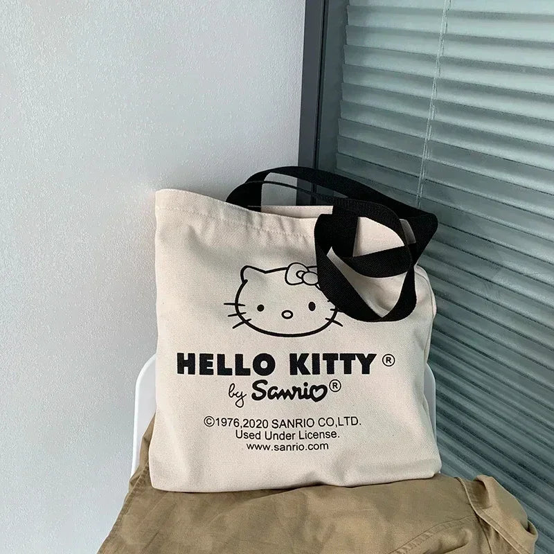Canvas Tas Tote Hello Kitty – Grote Inhoud Duurzaam