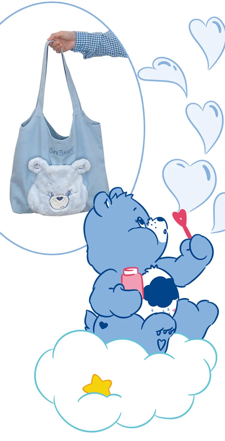 Schoudertas Canvas Carebears Met Grote Inhoud En Schattig Design