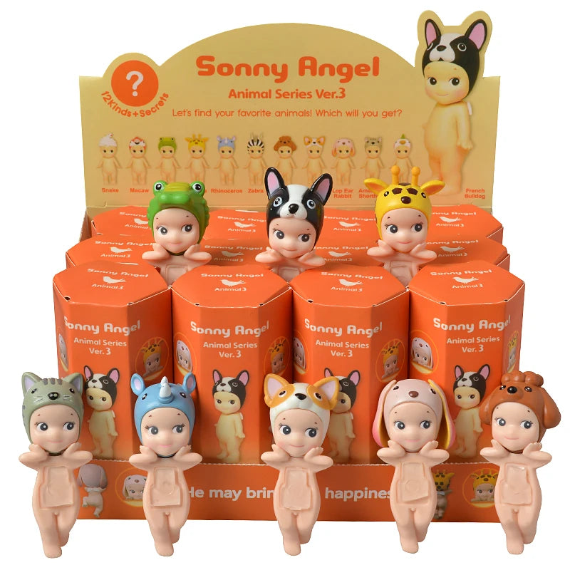 Bandai Nieuwe Engel Fruit Dierenserie Blind Box Animefiguur – Schattige Hippie Pop Voor Kinderen