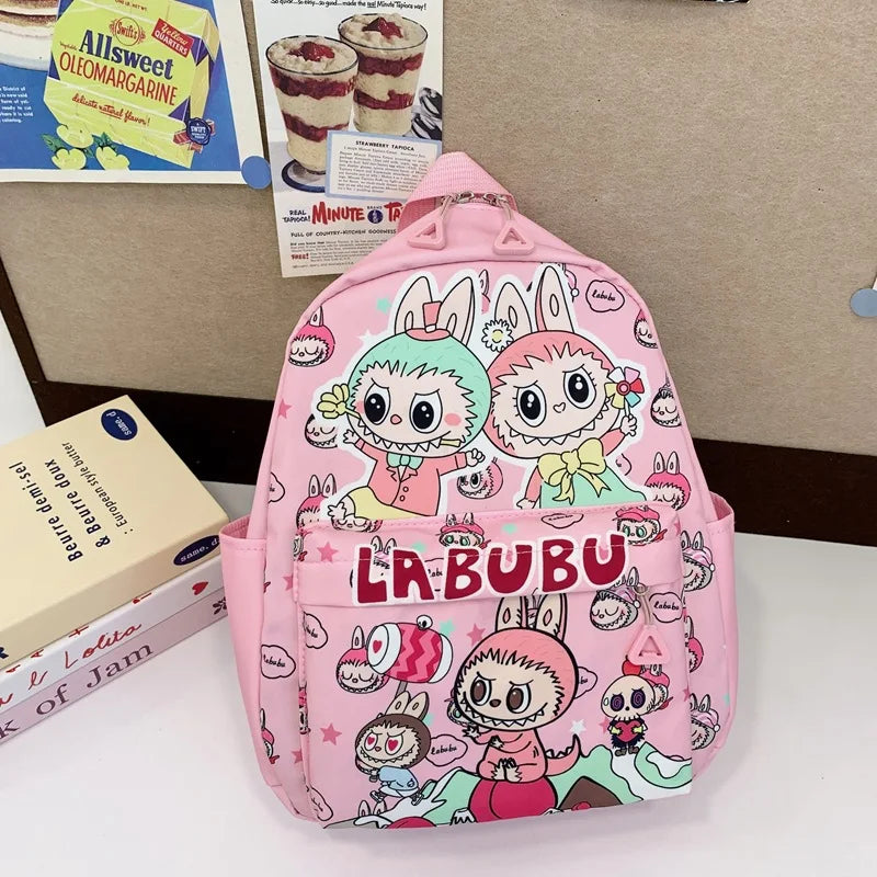 Kinderrugzak Met Schattige Cartoonprint Labubu En Grote Groot Capaciteit
