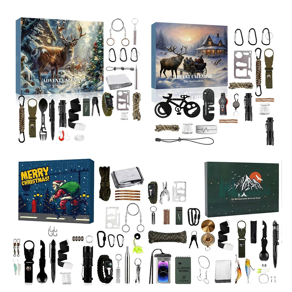 TrailNova Adventkalender Survival kit voor Mannen – 24 dagen 2025 countdown