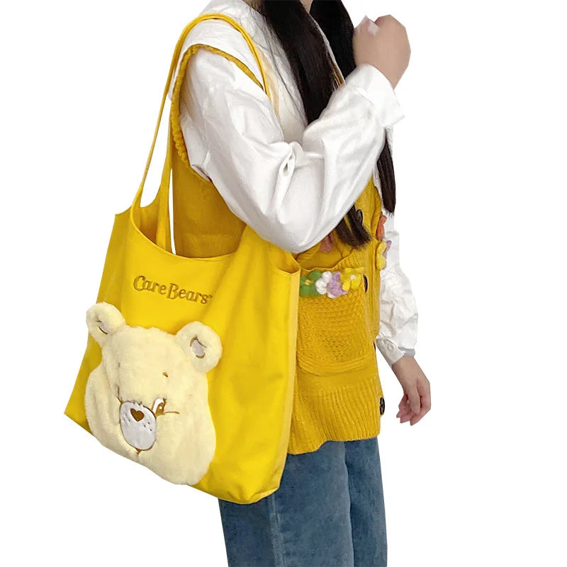 Schoudertas Canvas Carebears Met Grote Inhoud En Schattig Design
