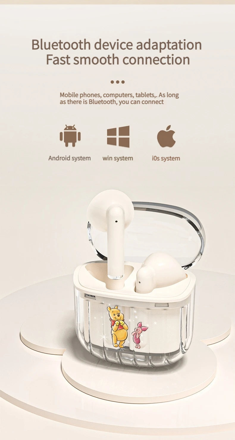 Disney Lilo & Stitch Angel Draadloze Bluetooth Oordopjes – Actieve Ruisonderdrukking En Lange Batterijduur