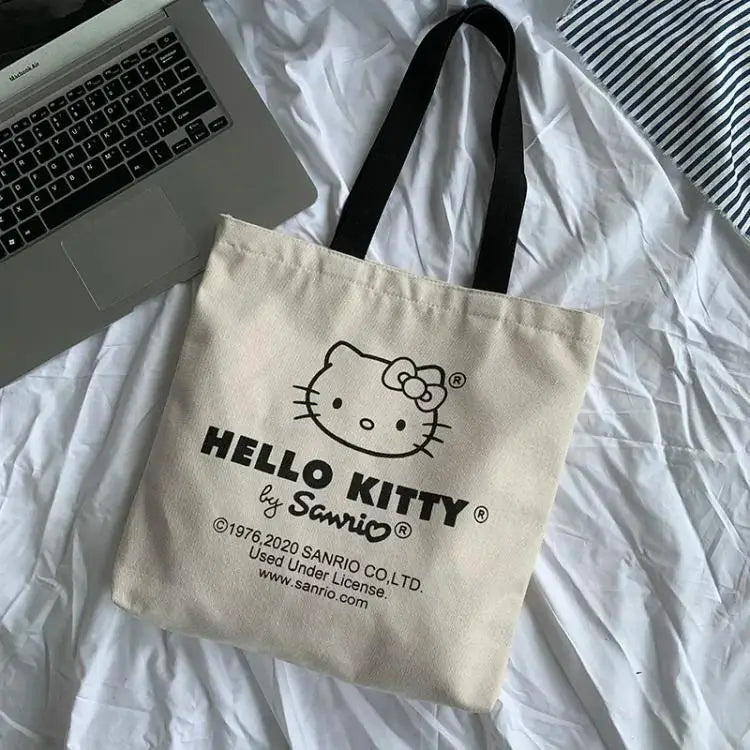 Canvas Tas Tote Hello Kitty – Grote Inhoud Duurzaam