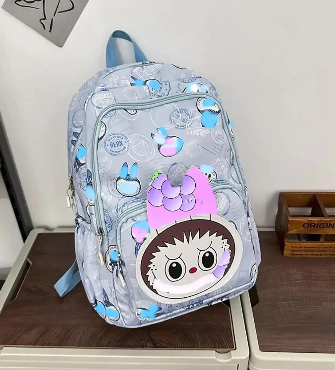 Miniso Labubu Rugzak – Stijlvolle Casual Schooltas Voor Studenten