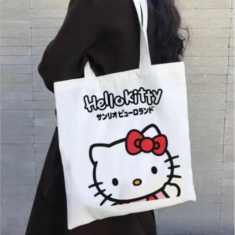 Canvas Tas Tote Hello Kitty – Grote Inhoud Duurzaam