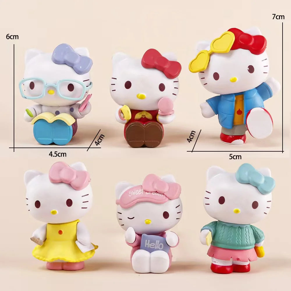MINISO Hello Kitty Blind Box Figuren – Schattige Anime Decoratie voor Meisjes