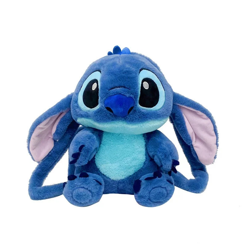 Kawaii Lilo En Stitch Pluche Rugzak – Schattig Cartoon Ontwerp Met Grote Capaciteit