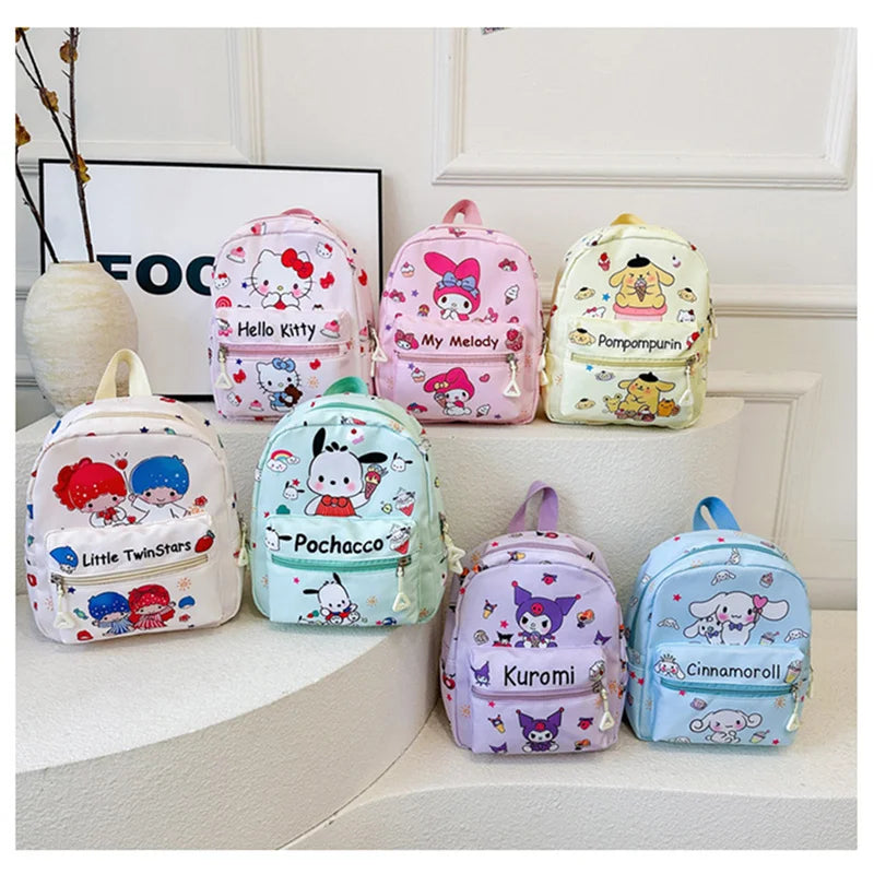 Sanrio Kuromi Hello Kitty My Melody Rugzak – Schattig Pompom Purin