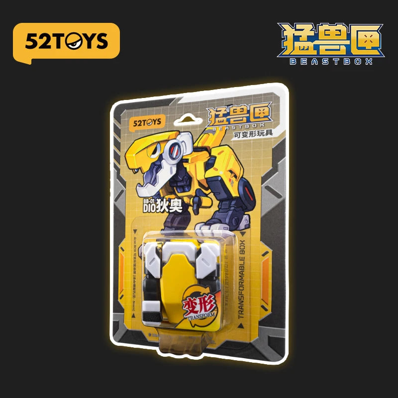Officiële 52TOYS Beastbox BB-01DIO – Transformeerbare Robot en Cube Actiefiguur