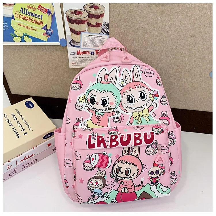 Kinderrugzak Met Schattige Cartoonprint Labubu En Grote Groot Capaciteit