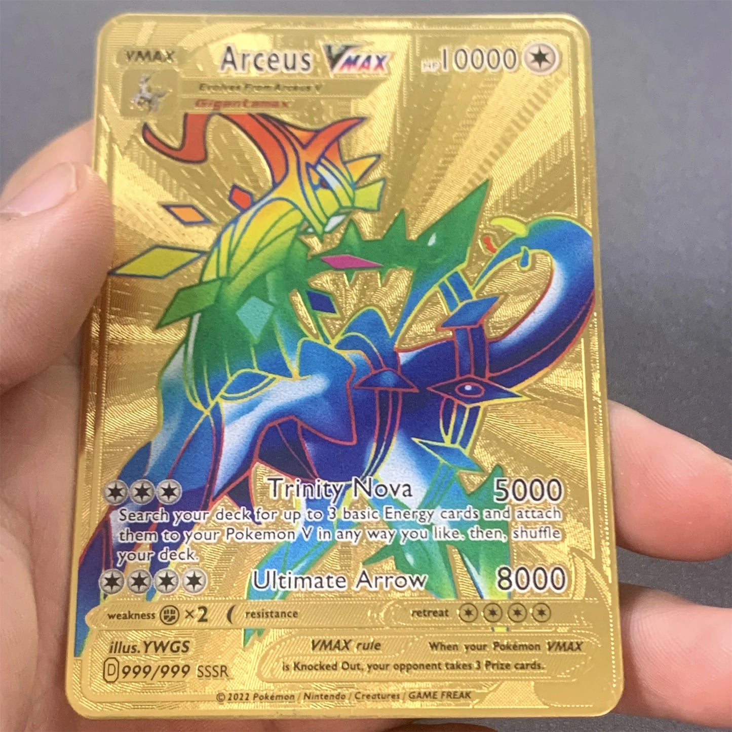Metalen Pokémon Kaart (Engels)