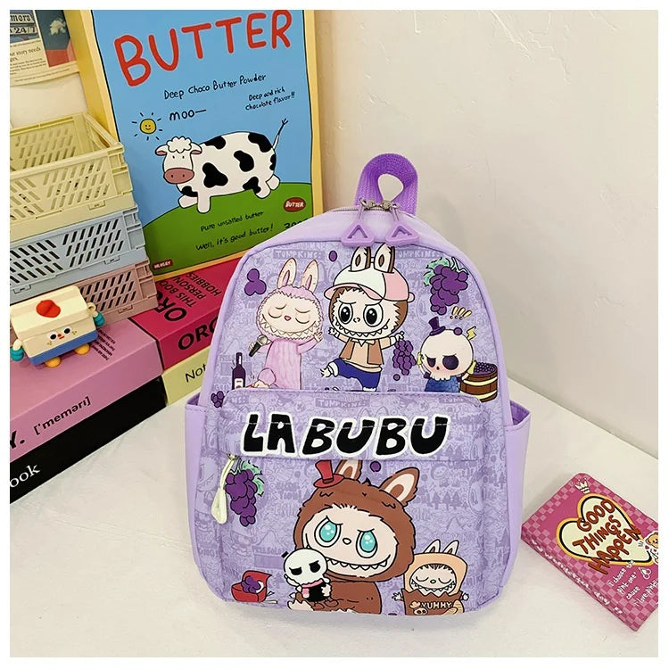 Kinderrugzak Met Schattige Cartoonprint Labubu En Grote Groot Capaciteit