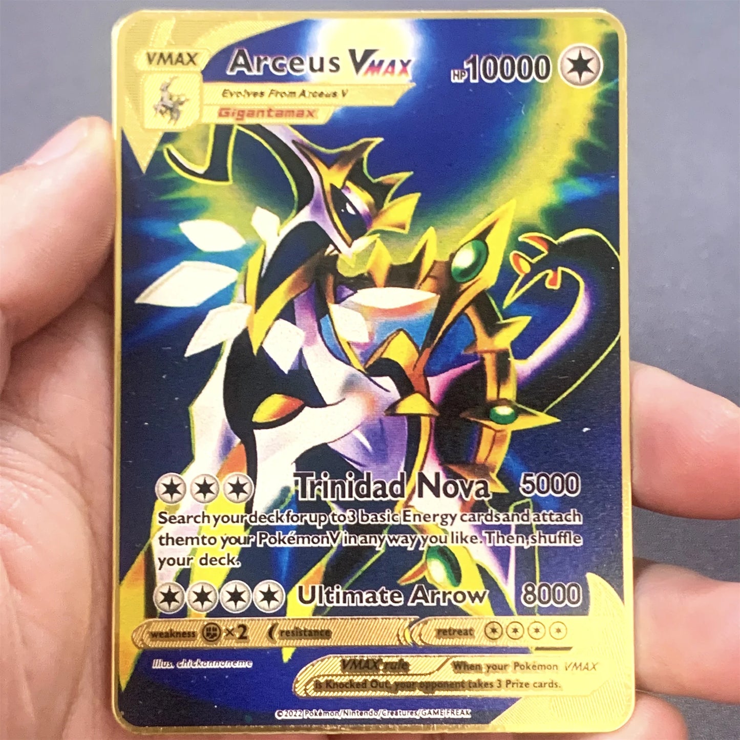Metalen Pokémon Kaart (Engels)