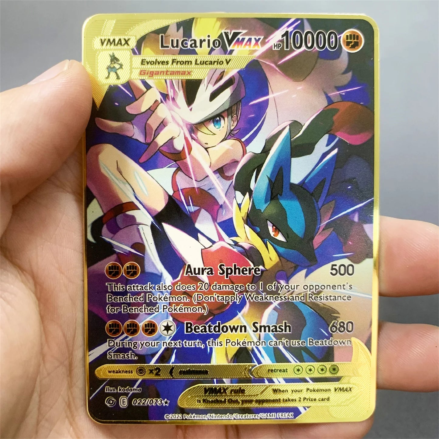 Metalen Pokémon Kaart (Engels)
