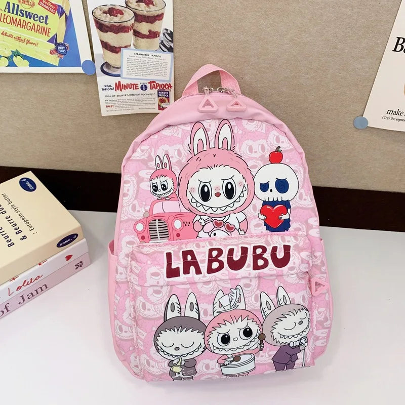 Kinderrugzak Met Schattige Cartoonprint Labubu En Grote Groot Capaciteit