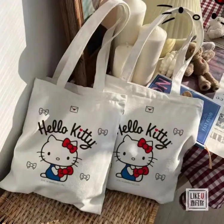 Canvas Tas Tote Hello Kitty – Grote Inhoud Duurzaam