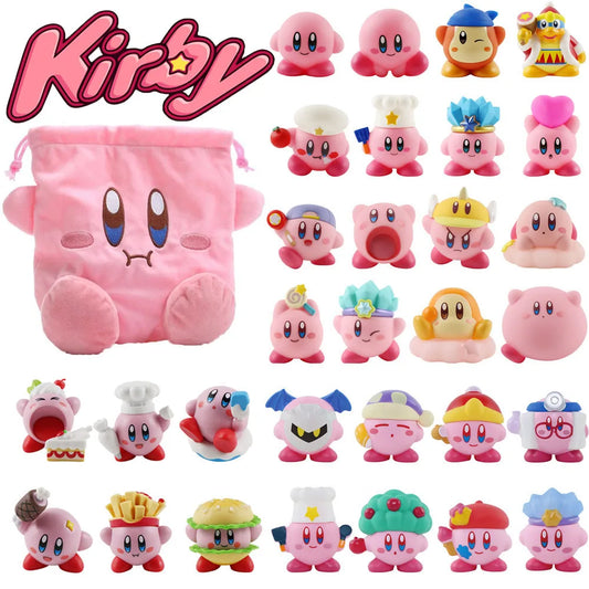 Nintendo Star Kirby Actiefiguren – Inclusief Schattige Opbergtas Om Gemakkelijk Te Vervoeren