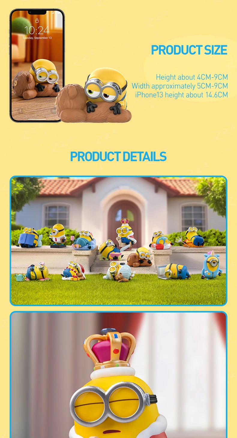 Officiële POP MART Minions Luie Elke Dag Serie Figuren – Mystery Box Vol Verrassingen