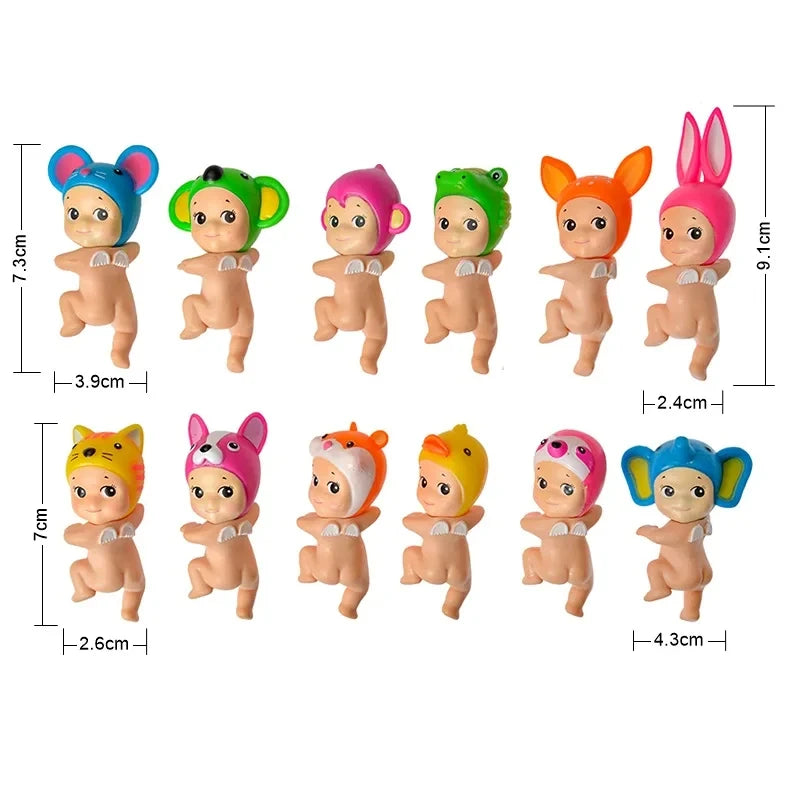 Bandai Nieuwe Engel Fruit Dierenserie Blind Box Animefiguur – Schattige Hippie Pop Voor Kinderen