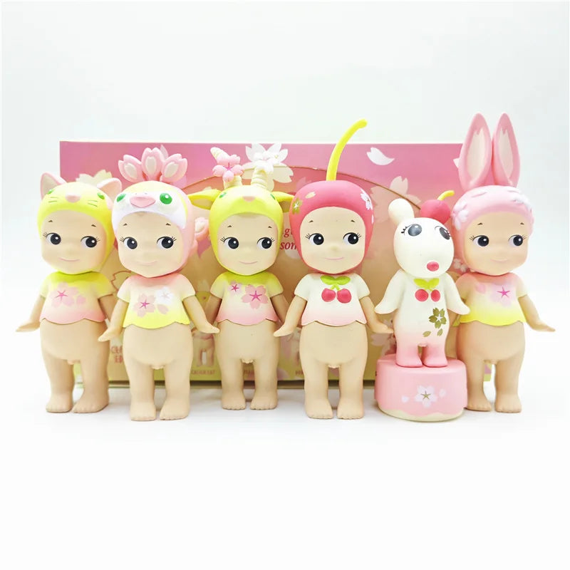 MINISO Sonny Angle Kersenbloesem Serie Mini Figuren – Beperkte Editie Verzameldoll voor Kinderen