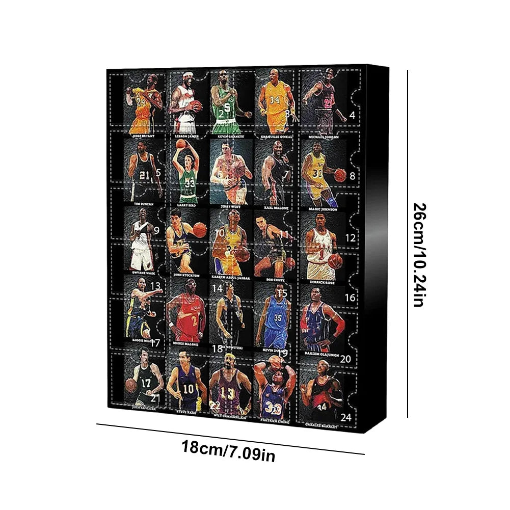 Basketbal Adventskalender 2025 Mini Figuren – 24 Dagen Plezier