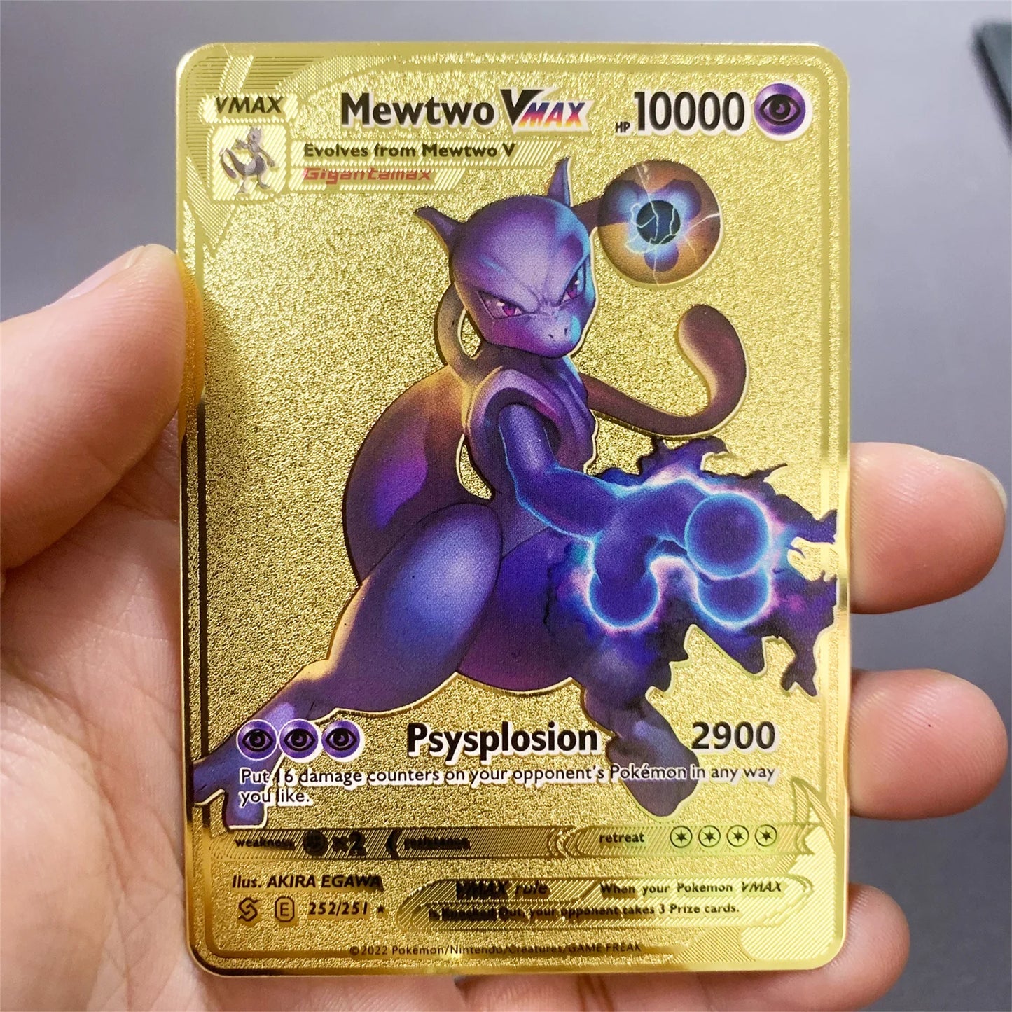 Metalen Pokémon Kaart (Engels)