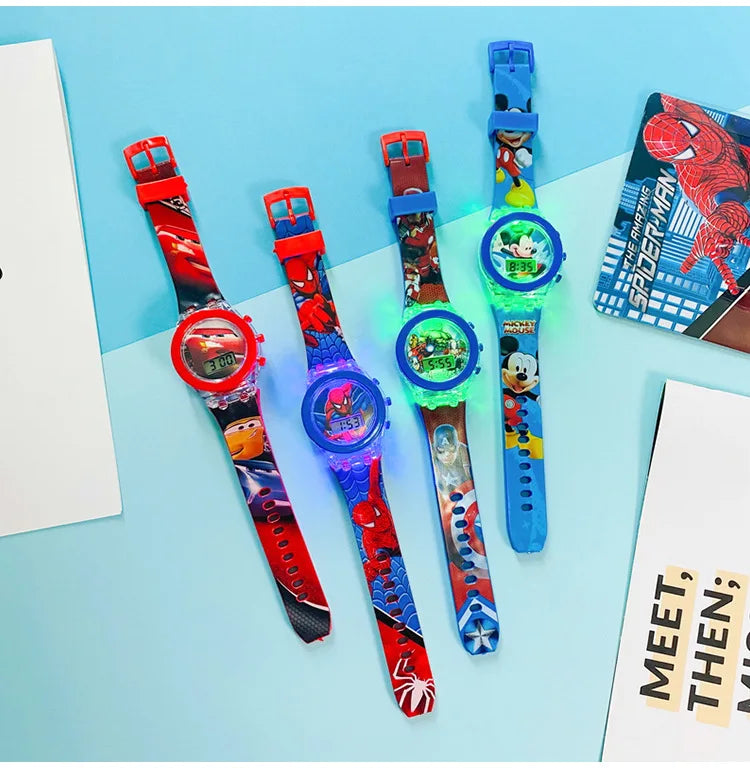 Spiderman Kinderen Horloges Met Licht Voor Jongens En Meisjes